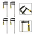 Kit 4 Grampos P Carpinteiro Tipo F Sargento 120x600mm 24 Pol