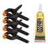 Kit 4 Grampos Presilhas Fixa Tela Celular   Cola