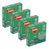 Kit 4 Inseticida Repelente Baygon Espiral C 10
