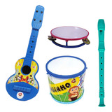 Kit 4 Instrumento Musical Flauta Bumbinho