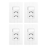 Kit 4 Interruptor Simples