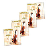 Kit 4 Jg Encordoamento Dominante Violino Orquestra 3 4 4 4