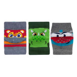 Kit 4 Joelheiras Bebe Puket Estampa Antiderrapante Algodão