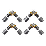 Kit 4 Joelho Cotovelo P Gás 16mm Prensar Pex Multicamadas