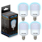 Kit 4 Lâmpada Led Bulbo 50w Volter Alta Potência 6500k Cor Da Luz Branco frio 110v 220v E27