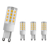 Kit 4 Lâmpada Led Halopim G9 7w Branco Quente