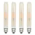 Kit 4 Lâmpada Led T30 Vintage Filamento Retro E27 Decoração