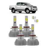 Kit 4 Lampada Super Led Farol E Milha Hilux Srv 2009 A 2011