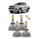 Kit 4 Lampada Super Led Farol E Milha Hilux Srv 2016 A 2020