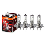 Kit 4 Lâmpadas Caminhão H7 Osram Truckstar Pro 24v 70w 3200k