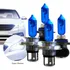 Kit 4 Lampadas Farol Alto Baixo Milha 8500k 12v Efeito Xenon