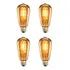 Kit 4 Lâmpadas Filamento Led Homefy Decorativa Retrô Vintage Âmbar Branco-quente 110v/220v