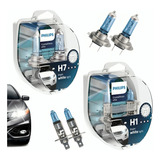 Kit 4 Lâmpadas Philips Crystal Vision Ultra 12v 55w H1 h7