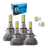 Kit 4 Lâmpadas Super Led Farol Alto Baixo Milha 6000k