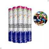 Kit 4 Lança Confete Estourar Festa Comemoração Casamento