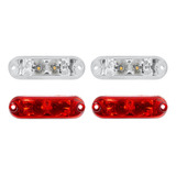 Kit 4 Lanterna Vigia Van Escolar Ducato Later Baú Led Cr Vm