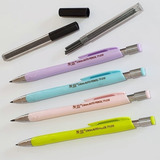 Kit 4 Lapiseira 2 0mm Tom Pastel C Apontador 2 Tb Grafite