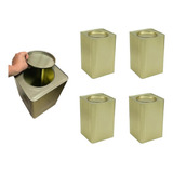 Kit 4 Lata Vazia 18l Artesanato Carne Banha Tinta Quimico