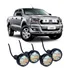 Kit 4 Led Grade Luz Âmbar Caminhonete Strada F250 Ranger S10
