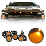 Kit 4 Led Grade Luz Âmbar Caminhonete Strada F250 Ranger S10