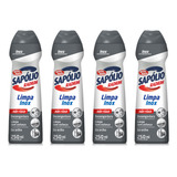 Kit 4 Limpador Cremoso Metais Sapolio Radium Bombril 250ml