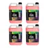 Kit 4 Liquidos Fog Morango Standart 5l P  Maquinas De Fumaça