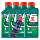 Kit 4 Litros Oleo Castrol Magnatec 10w40 Sn A3 Militec