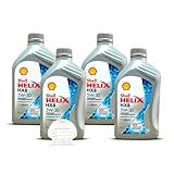 Kit 4 Litros Oleo Shell Helix Hx8 5W-30 API SP Sintetico