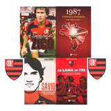 Kit 4 Livros História Flamengo Nação Rubro Negra Mengão Zico