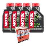 Kit 4 Lts Motul 5100 15w50 E Filtro Óleo Ducati 796 848 1200