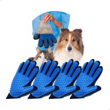 Kit 4 Luva Pet Escova Tira Remo Pelo Cachorro Gato Magnetica