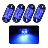 Kit 4 Luz Cortesia Prova D água Led 12v 24v Barco Lancha