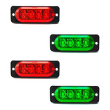 Kit 4 Luz Led 12v24v Navegação Bombordo Boreste Barco Lancha