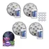 Kit 4 Luz Led Piscina Colorida Controle Remoto Pilha Ventosa Ry