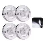 Kit 4 Luz Popa Cortesia Iluminação Lancha Led 12v Branca
