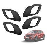 Kit 4 Maçaneta Gatilho Interno Kwid 2019 2020 Haste Curva