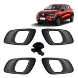 Kit 4 Maçaneta Interna Gatilho Puxador Kwid 2017 2018 2019