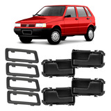 Kit 4 Maçaneta Interna Moldura Uno 84 93 94 95 96 A 2004