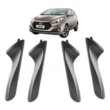 Kit 4 Maçanetas Interna Cinza Puxador Hb20 Hb20s 12 A 19