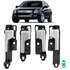 Kit 4 Maçanetas Interna Cromada Traseira Ford Fusion 06/2012