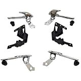 Kit 4 Maçanetas Internas Cromadas Com Cavalete E Buchas Para Gol G2- G3- Saveiro 1995-2005- 2-4 Portas