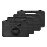 Kit 4 Maletas Case Rígida Leão Pistola Airsoft Pressão Preta