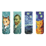 Kit 4 Marcadores De Páginas Magnéticos Artesanais Exclusivos