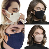 Kit 4 Máscaras Biamar Faciais Unissex 100 Algodão Lavavel