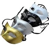 Kit 4 Máscaras Fantasia Festa Show Baile Gala Eventos Unisex Cores