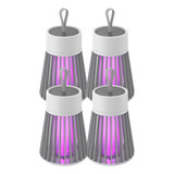 Kit 4 Mata Mosquito Armadilha Led Muriçoca Pernilongo Inseto