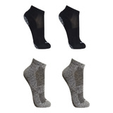 Kit 4 Meia Hidroginástica Lupo Antiderrapante Pilates Yoga