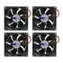 Kit 4 Micro Ventilador Axial Cooler Ventoinha 80x80x25mm 12v