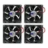 Kit 4 Micro Ventilador Cooler 90x90x25mm 12v Bebedouro Adega