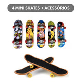 Kit 4 Mini Skates De Dedo